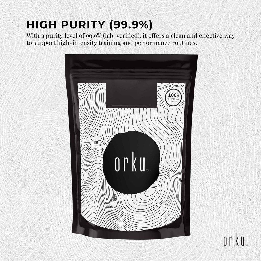 Orku 2Kg Creatine Monohydrate Powder - 200 Mesh Micronised | 99.9% Purity