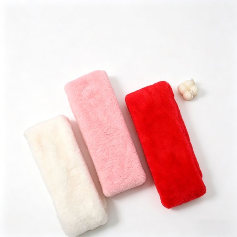 Winter Imitation Rabbit Fur USB Heated Scarf Red-Gift Box Edition