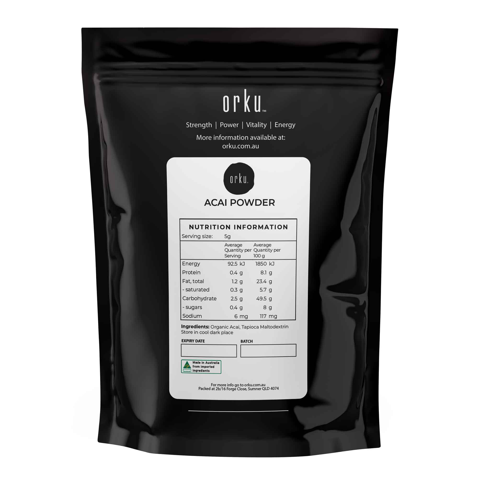 2Kg Acai Powder 100% Organic - Superfood Amazon Berries