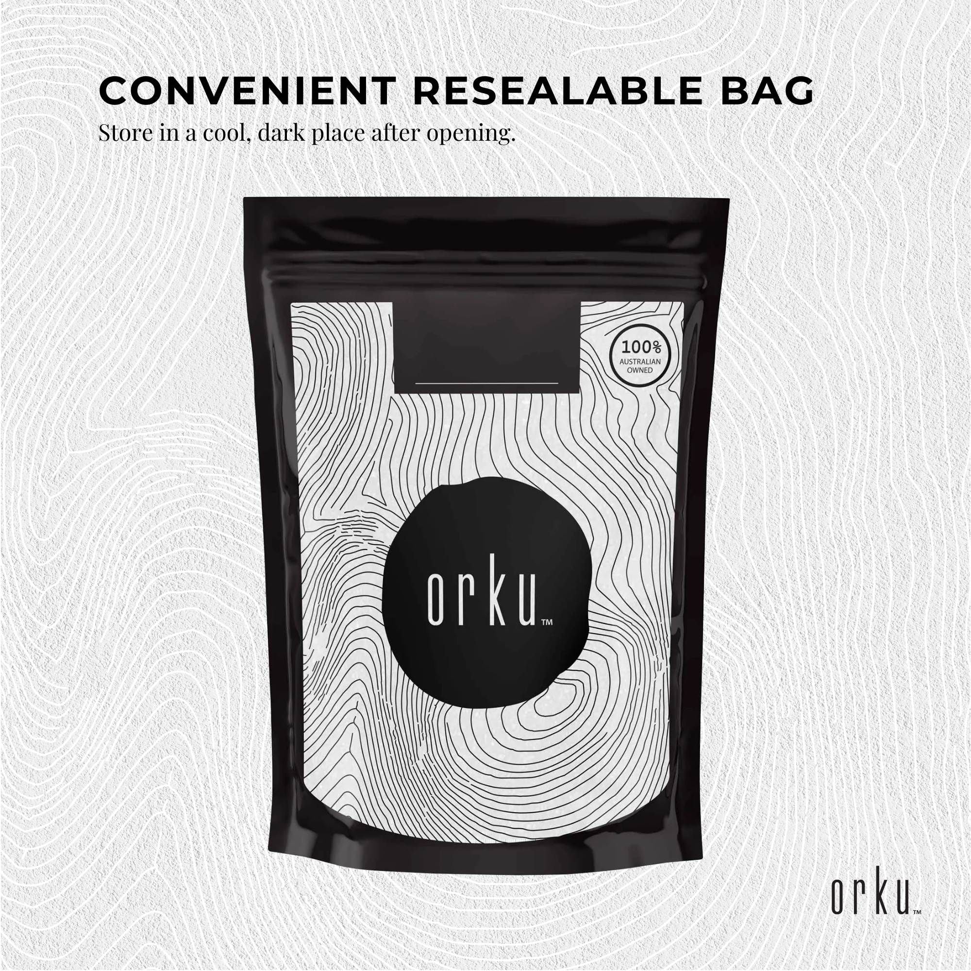 Orku 400g Vitamin C Powder Pure L-Ascorbic Acid - USP Grade Non-GMO