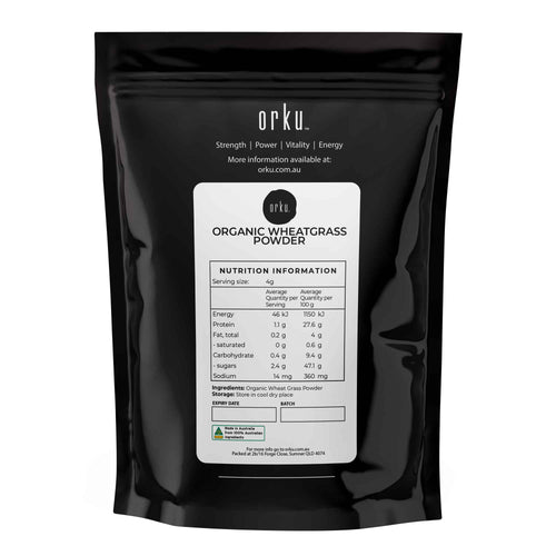 1Kg Organic Wheatgrass Powder - 100% Pure Wheat Grass Leaf Superfood