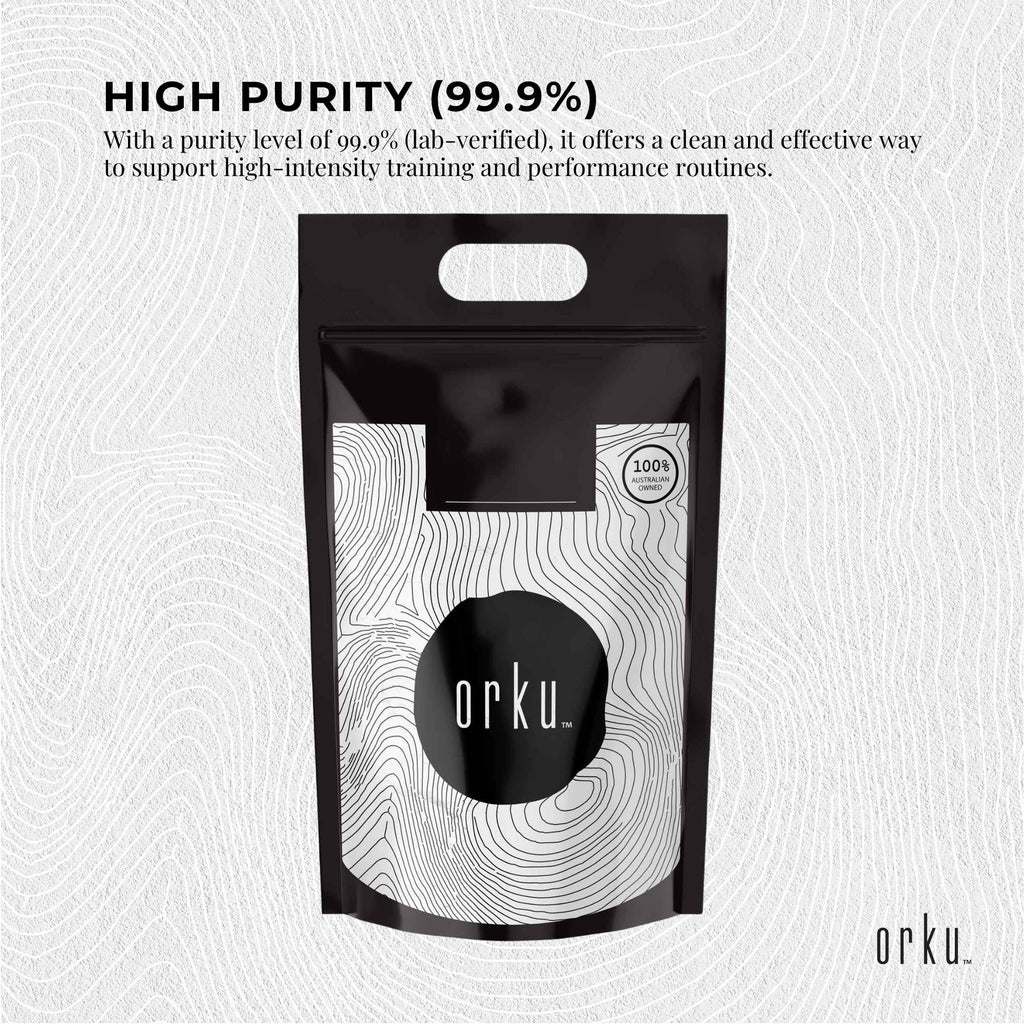Orku 5Kg Creatine Monohydrate Powder - 200 Mesh Micronised | 99.9% Purity