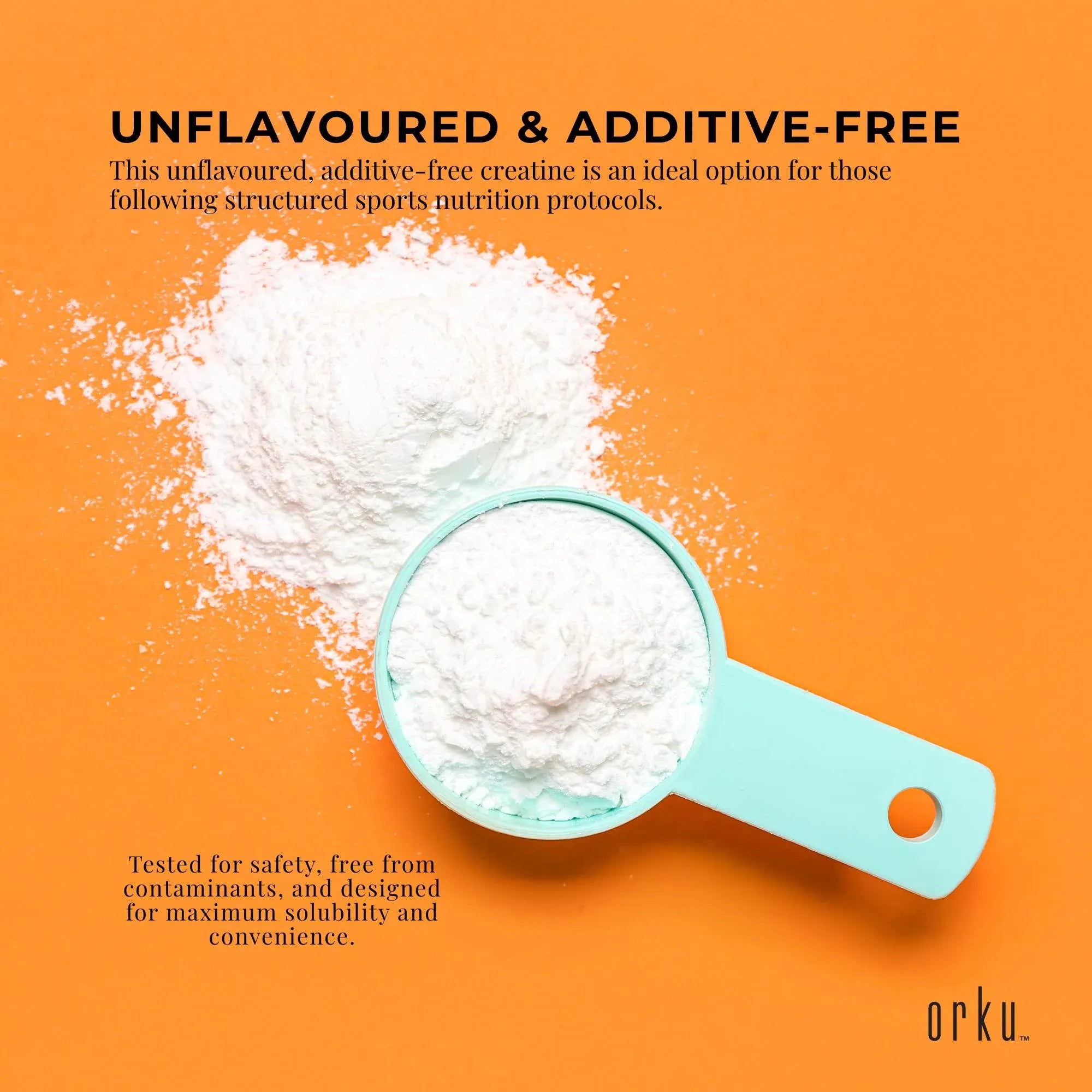 Orku 5Kg Creatine Monohydrate Powder - 200 Mesh Micronised | 99.9% Purity