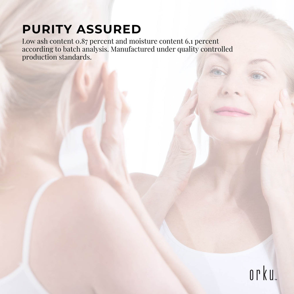 Orku 1Kg Bovine Collagen Peptides Powder Hydrolysed Protein Unflavoured