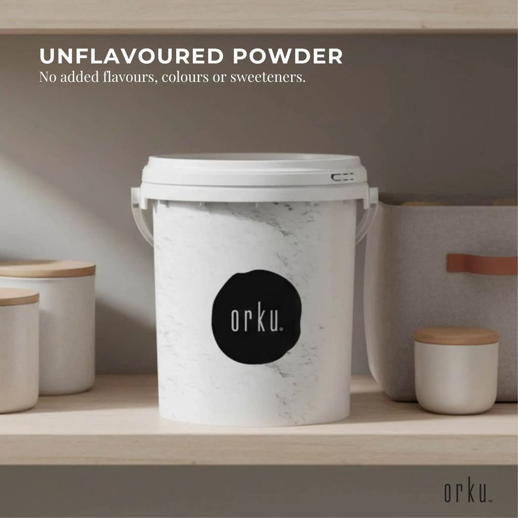 Orku 800g Magnesium Bisglycinate Powder Unflavoured Chelated - Tub