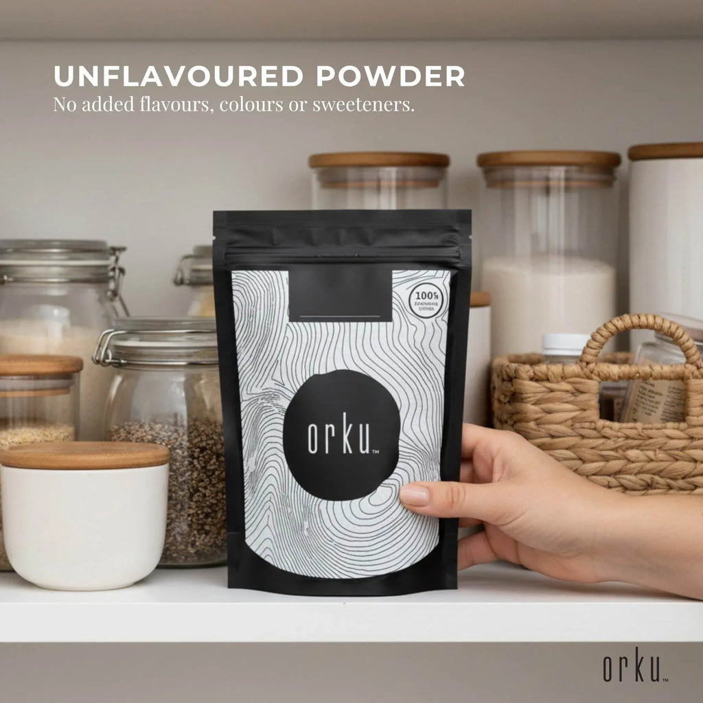 Orku 100g Magnesium Bisglycinate Powder Unflavoured Chelated